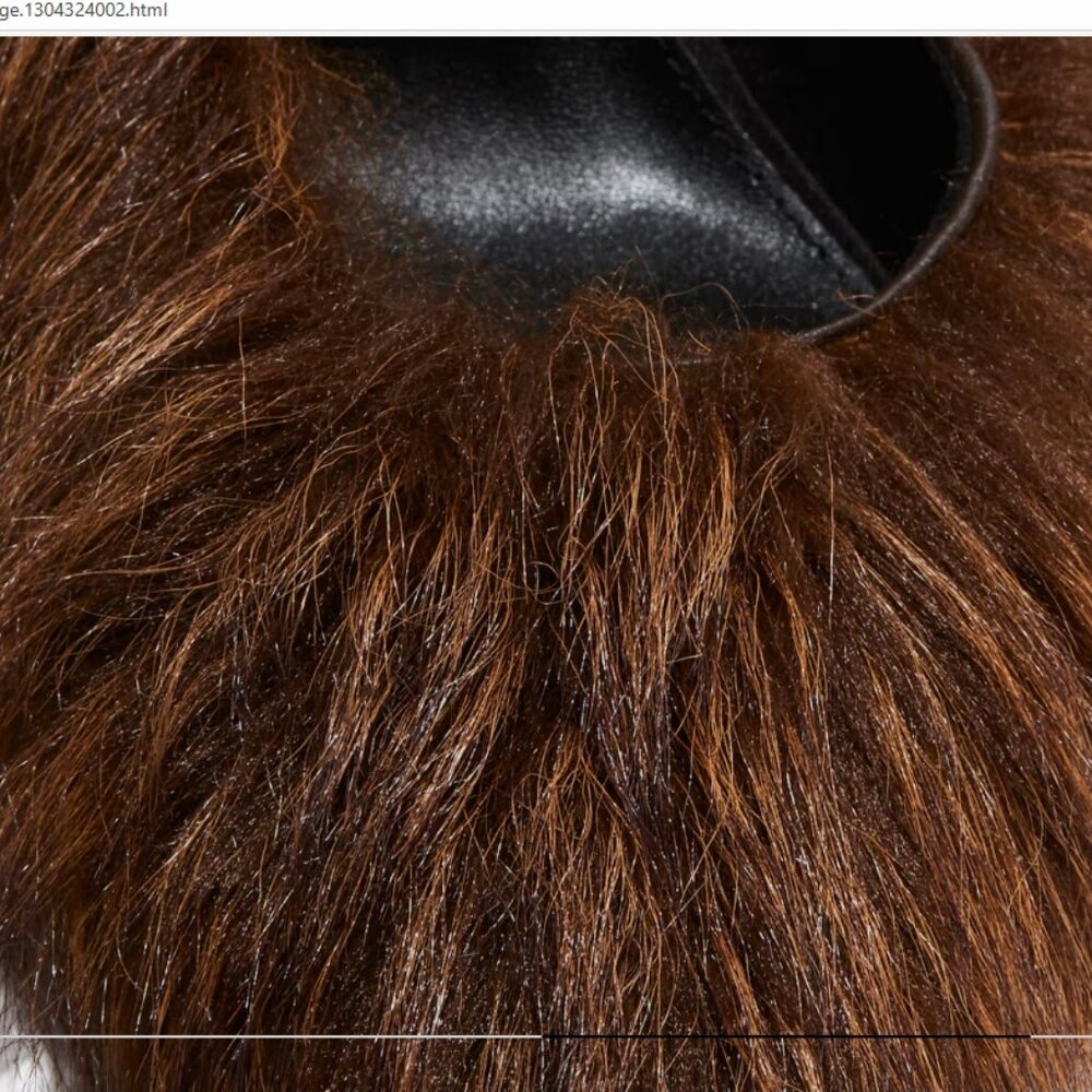 escarpins en fourrure